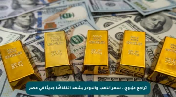 تراجع مزدوج.. سعر الذهب والدولار يشهد انخفاضًا جديدًا في مصر